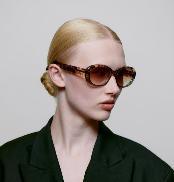 A.KJÆRBEDE Anma Sunglasses - Coquina/Grey Transparent main image 1