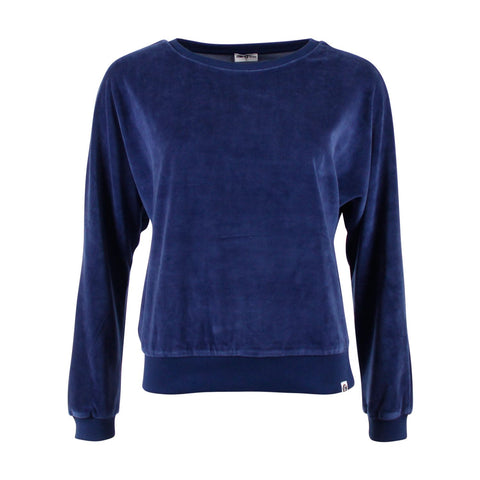Chills and Fever sweater lima velvet medieval blue CAW24WT065VX01