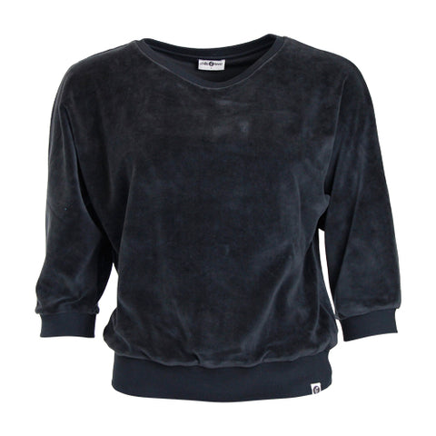Chills and Fever sweater sybille velvet black CAW23WT041VX01