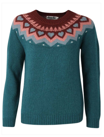 Danefae dananne wool sweater dark slate 11992-4249