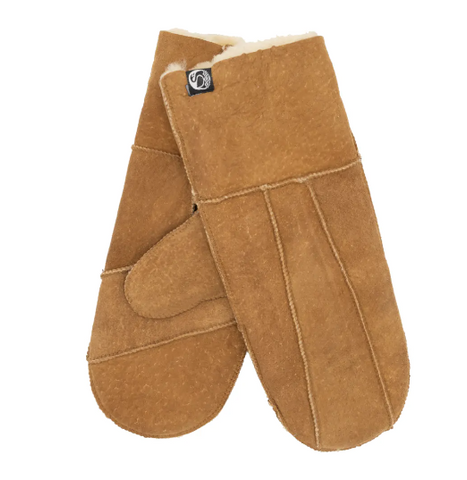 Danefae no waste sheepskin gloves chestnut 12206-3906