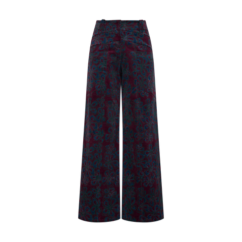 Heart triangle trousers maroon HA018-CORP B05