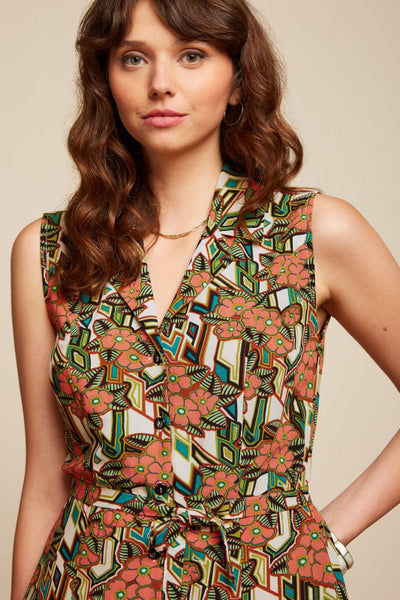 KING LOUIE VIOLANTE DRESS DENIZ SUMMER FIG