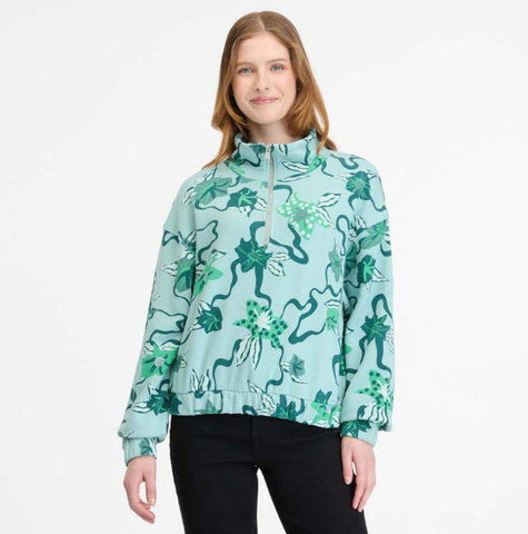 Ragwear izzar print sweatshirt aqua 2511-30010-2035