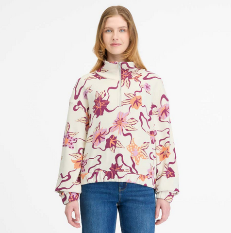 Ragwear izzar print sweatshirt ecru 2511-30010-7004