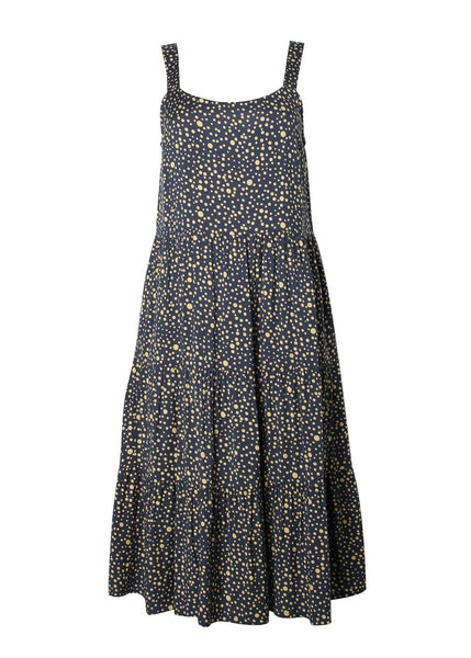 Circus jurk polka navy Hippe Dingen