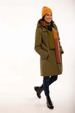 Danefae beate winter parka olive 11985-3425