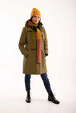 Danefae beate winter parka olive 11985-3425