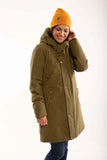 Danefae beate winter parka olive 11985-3425