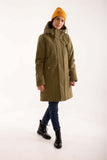 Danefae beate winter parka olive 11985-3425