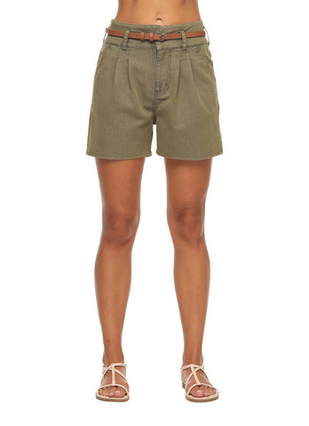 Korte groene damesbroek | Ragwear Suzzie short olive