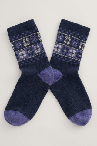 Seasalt Cornwall fair ilse socks poppy patch maritime 209752B001