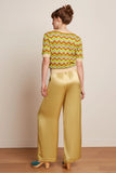 King Louie Irma Pants Star Satin Champagne