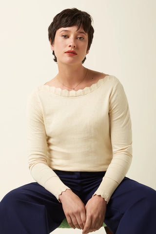 King Louie Audrey Top Cottonclub cream