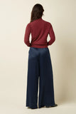 King Louie Marnie Pants Star Satin Evening Blue