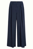 King Louie Marnie Pants Star Satin Evening Blue