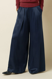 King Louie Marnie Pants Star Satin Evening Blue
