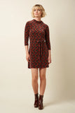 King Louie Dita Dress Winkle Porto red