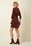King Louie Dita Dress Winkle Porto red