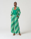 Surkana thin strap top V-neck billard green