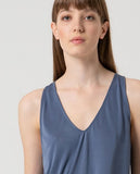 Surkana V-neck top indigo 525LIXX015-57