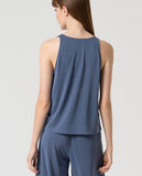 Surkana V-neck top indigo 525LIXX015-57