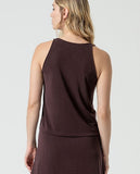 Surkana V-neck top brown 525LIXX015-70