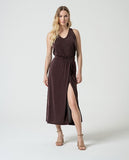 Surkana V-neck top brown 525LIXX015-70