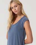 Surkana sleeveless straight dress indigo