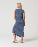 Surkana sleeveless straight dress indigo