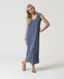 Surkana sleeveless straight dress indigo