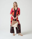 Surkana strap jumpsuit with buttons brown