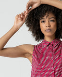 Surkana sleeveless shirt fuchsia