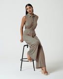 Surkana sleeveless shirt turquoise