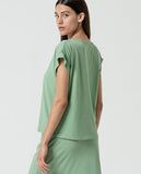 Surkana T-shirt with V-neck green
