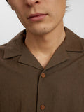 Anerkjendt akleo s/s cot/linen shirt cub 901934-5562