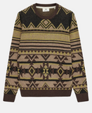 Anerkjendt aksune lambswool inka knit chocolate brown 901725-5573