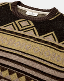 Anerkjendt aksune lambswool inka knit chocolate brown 901725-5573