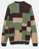 Anerkjendt aksune patchwork knit forest night 901748-4084