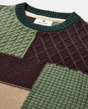 Anerkjendt aksune patchwork knit forest night 901748-4084