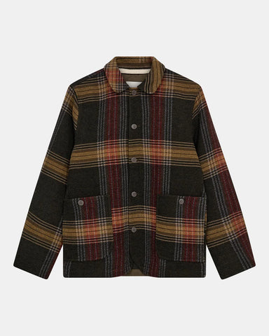 Anerkjendt AKOSCAR HEAVY TWILL OVERSHIRT Forest night