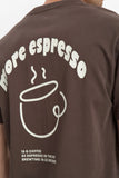 Anerkjendt AKVILLADS ESPRESSO PRINT S/S TEE Mulch