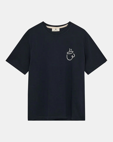 Anerkjendt AKVILLADS ESPRESSO PRINT S/S TEE Sky Captain