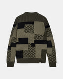 Anerkjendt aksune patchwork knit forest night