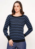 Circus sweater black/dutch blue CK186 
