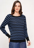 Circus sweater black/dutch blue CK186 