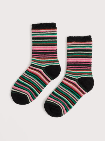 Seasalt Cornwall cabin socks Ripple Marks Glade Multi