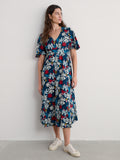 Seasalt Cornwall chateaux dress regular seaweed flower maritime