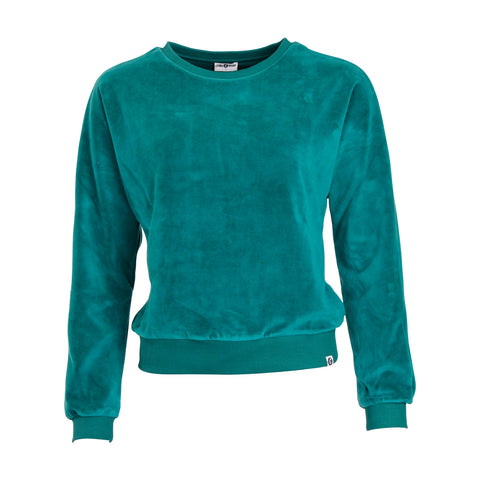 Chills and Fever sweater lima velvet green CAW23WT065VX03