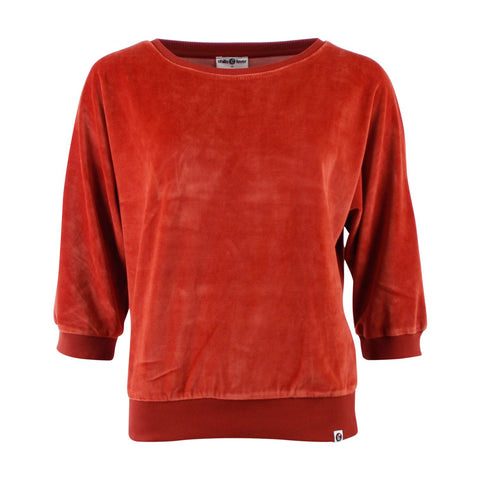 Chills and Fever sweater sybille velvet cinnabar CAW24WT041VX05